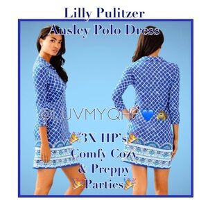Lilly Pulitzer “Ansley” Polo Dress🎉3X HP🎉